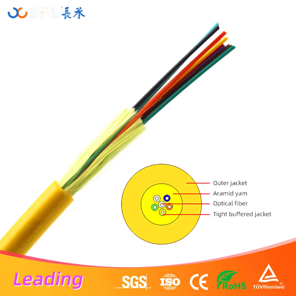  Indoor fiber cable micro distribution cable Indoor Branch Fiber Optical Cable with tight buffer