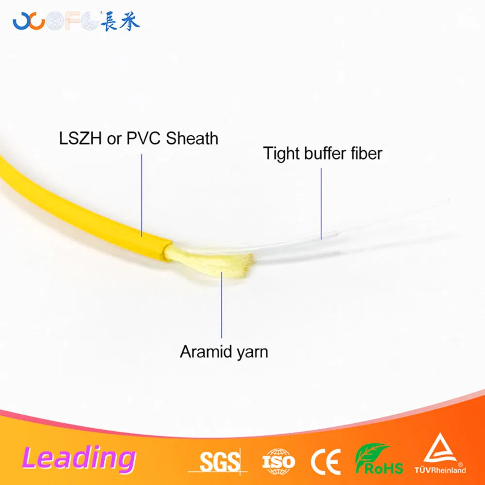 Indoor fiber cable Simplex Optical Cable with 900μm Tight Buffer Fiber