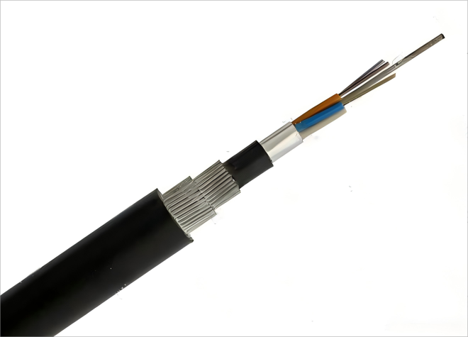 Double Steel Wire Armored GYTA333 submarine underwater fiber optic cable 