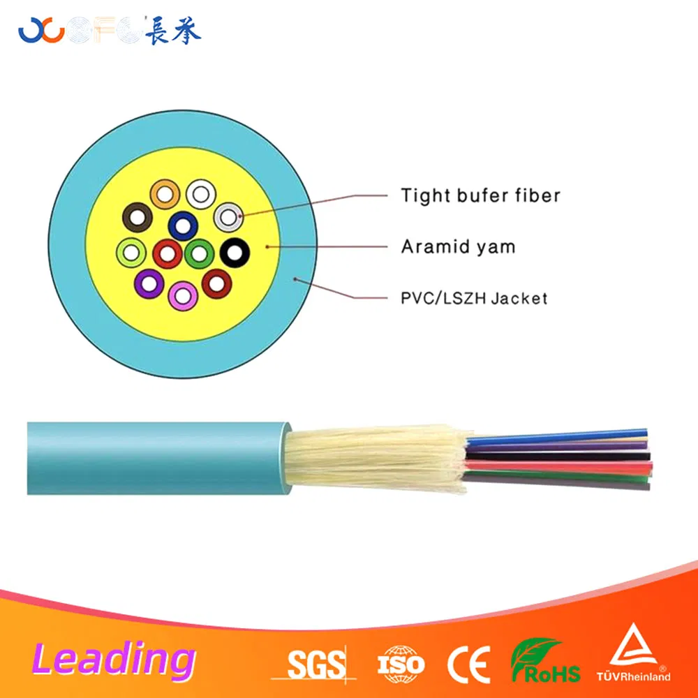  Indoor fiber cable micro distribution cable Indoor Branch Fiber Optical Cable with tight buffer