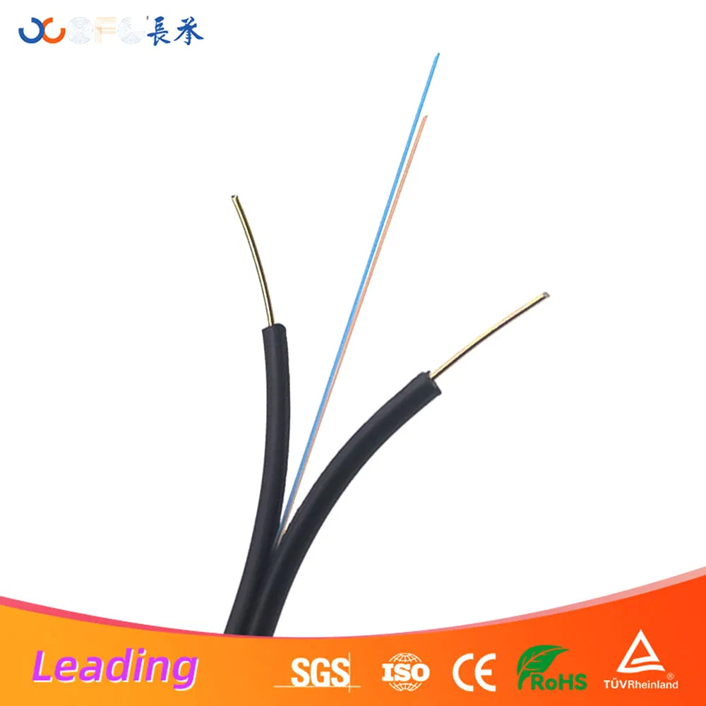 FTTH drop cable indoor GJXH fiber optic cable G657A