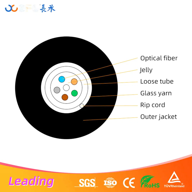 FTTH round drop cable GYFXY fiber cable outdoor fiber cable