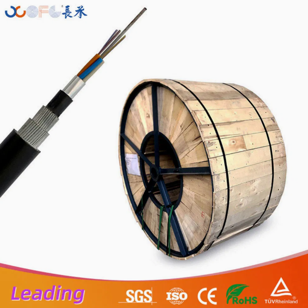 Double Steel Wire Armored GYTA333 submarine underwater fiber optic cable 
